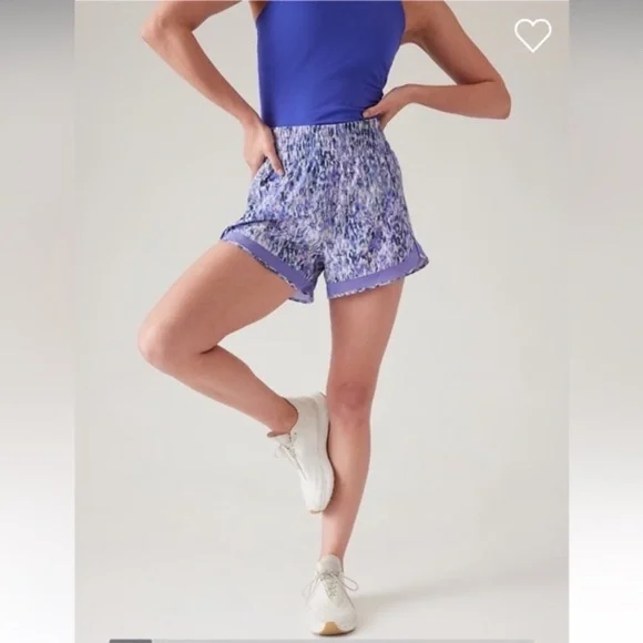 ATHLETA | HIGH RISE MESH RACER RUN 3" SHORT - Picture 16 of 16